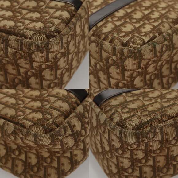 DIOR Trotter Canvas Hand Bag Brown - Picture 10 of 13